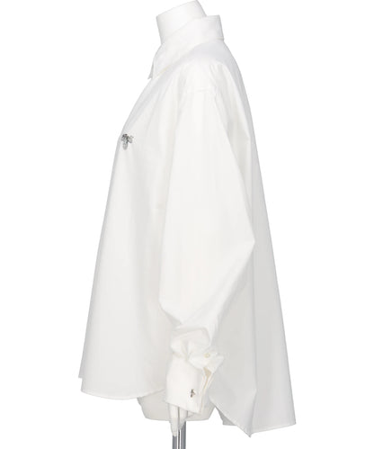 BEADED BUMBLE BEE DRESS SHIRT