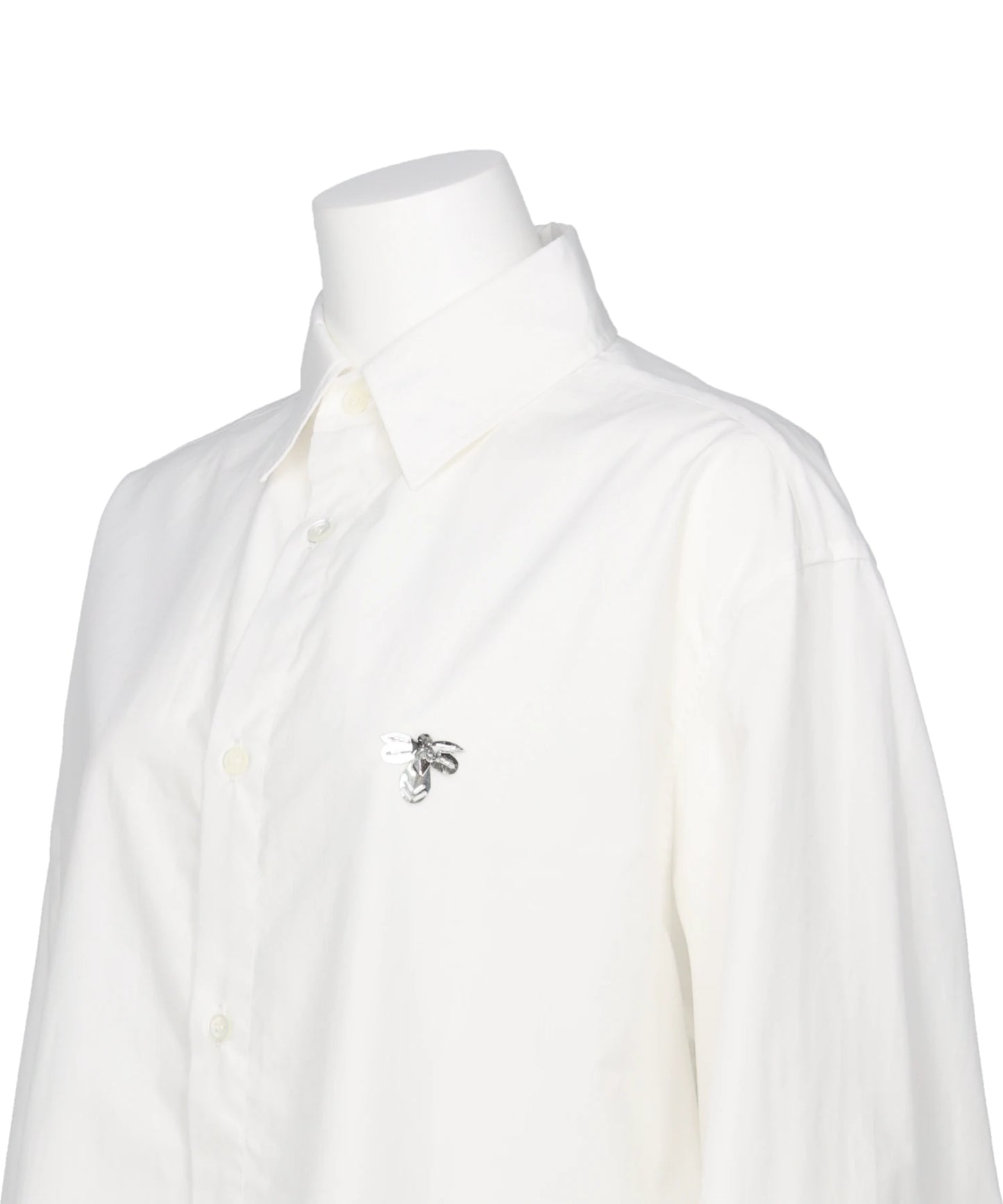 BEADED BUMBLE BEE DRESS SHIRT