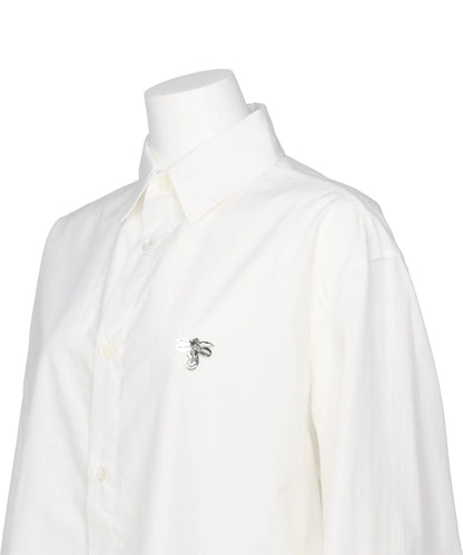 BEADED BUMBLE BEE DRESS SHIRT