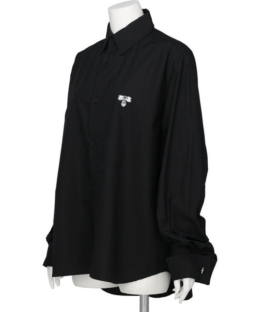 BEADED BUMBLE BEE DRESS SHIRT