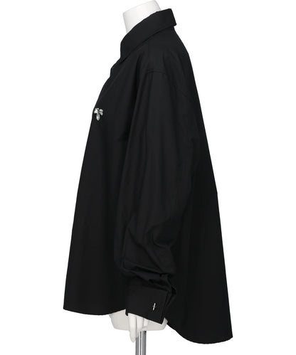 BEADED BUMBLE BEE DRESS SHIRT