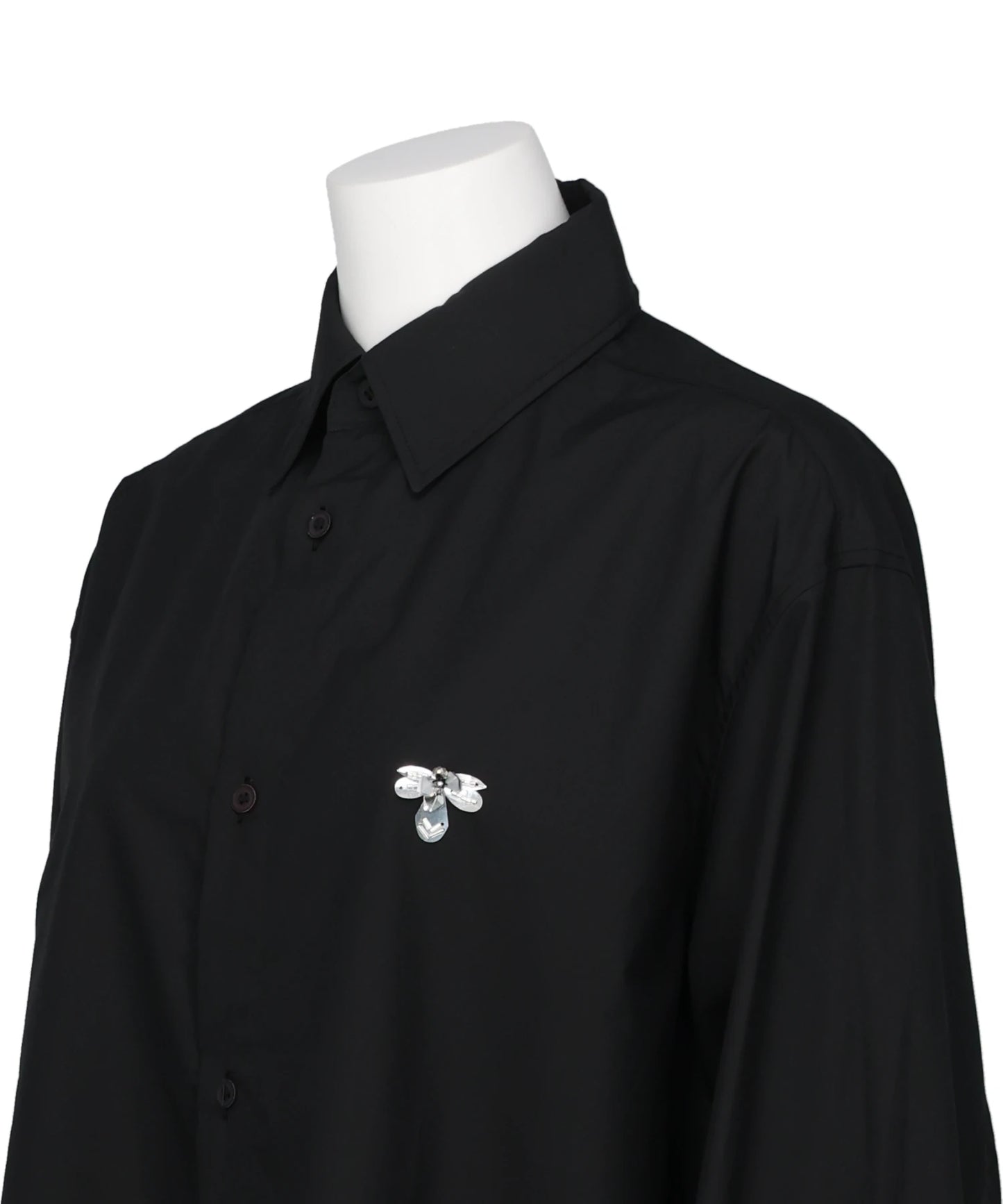 BEADED BUMBLE BEE DRESS SHIRT