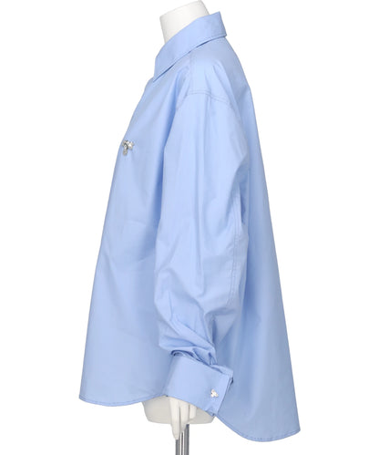 BEADED BUMBLE BEE DRESS SHIRT