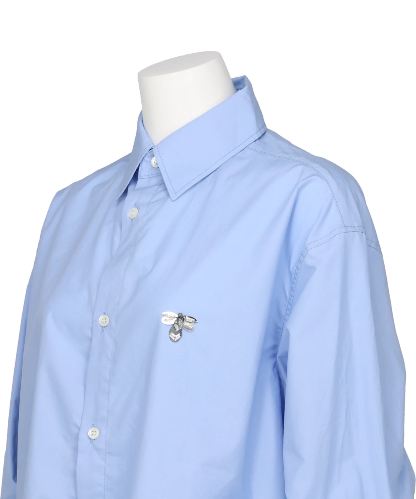 BEADED BUMBLE BEE DRESS SHIRT