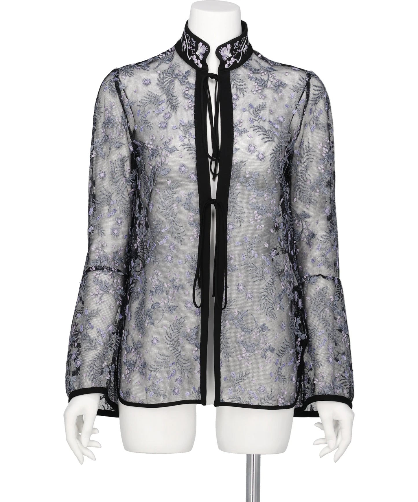 Mame Kurogouchi(マメクロゴウチ) 2026SS TULLE LACE STAND COLLAR