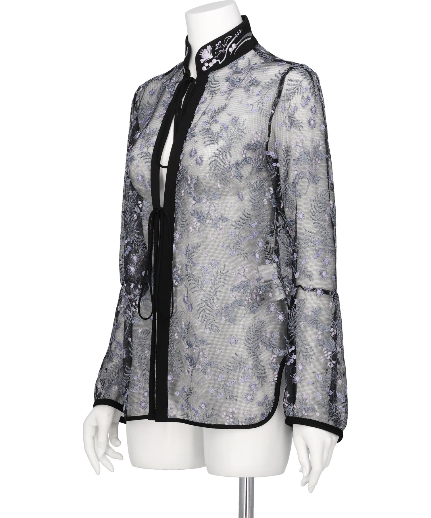 Mame Kurogouchi(マメクロゴウチ) 2026SS TULLE LACE STAND COLLAR