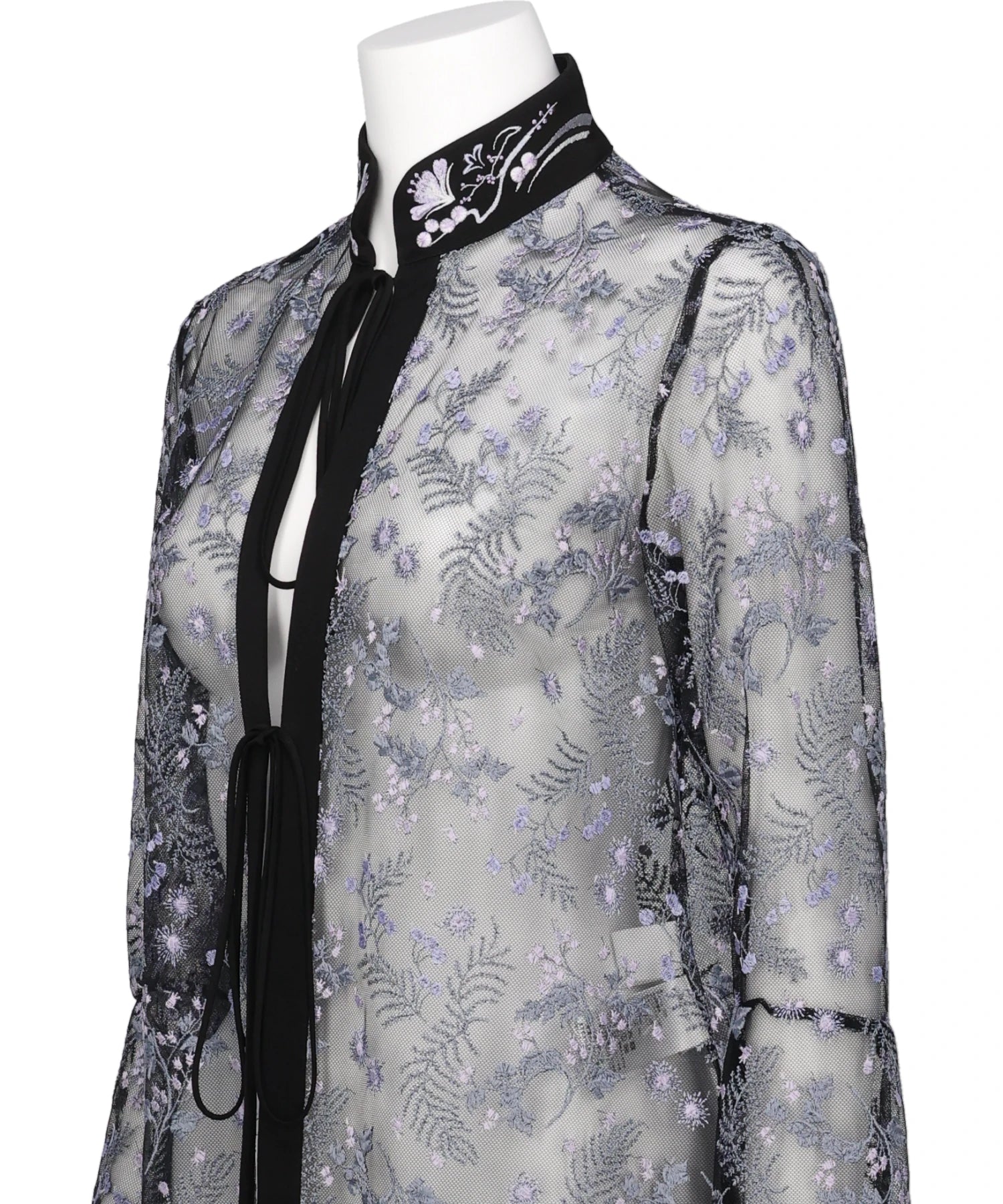 Mame Kurogouchi(マメクロゴウチ) 2026SS TULLE LACE STAND COLLAR