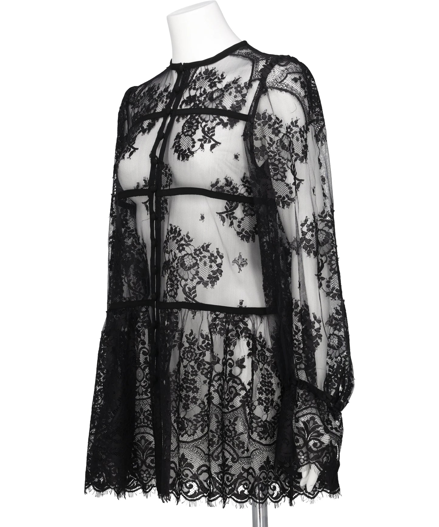 LACE GATHERED BLOUSE