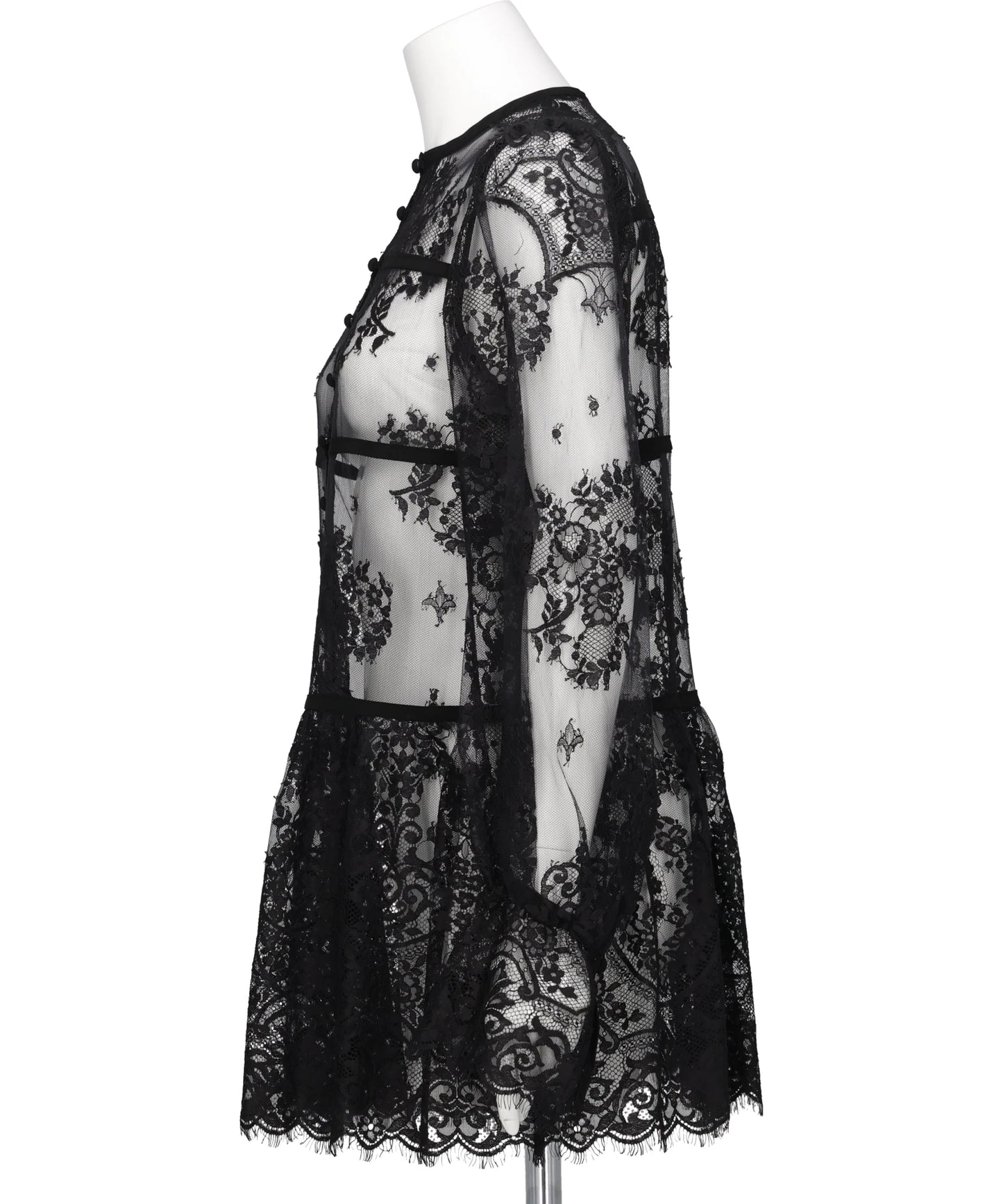 LACE GATHERED BLOUSE