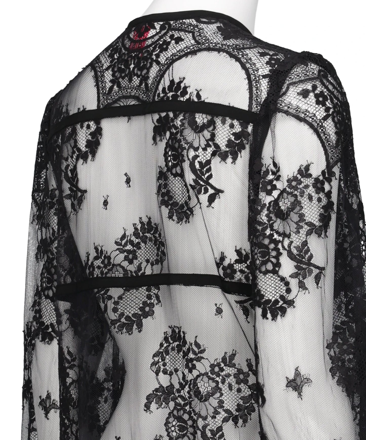 LACE GATHERED BLOUSE