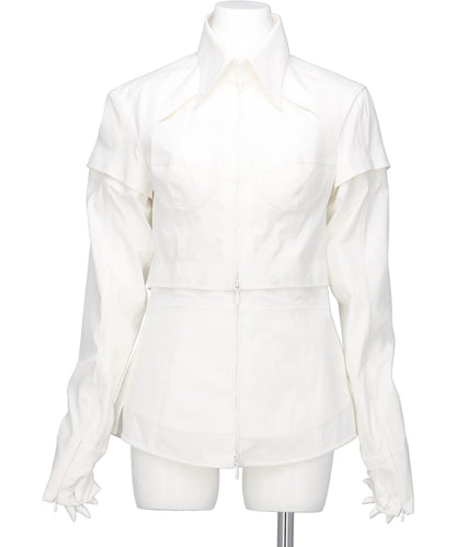 mukcyen(ムッシャン) 2026SS MODULAR PANEL SHIRT M266SH01