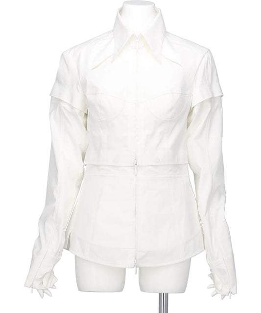 mukcyen(ムッシャン) 2026SS MODULAR PANEL SHIRT M266SH01