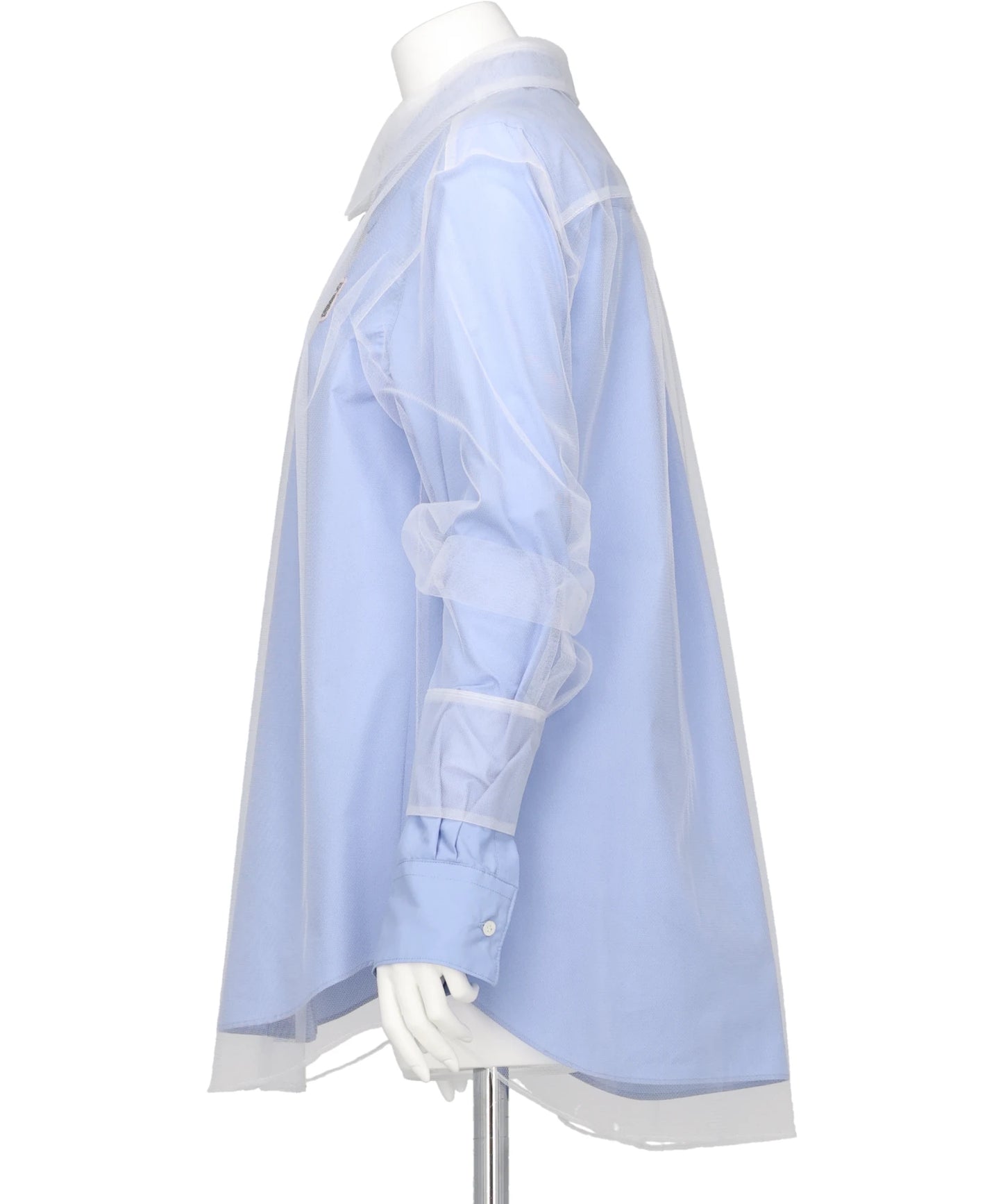 DETACHABLE SHIRT - WHITE×BLUE