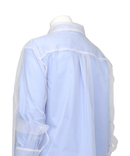 DETACHABLE SHIRT - WHITE×BLUE