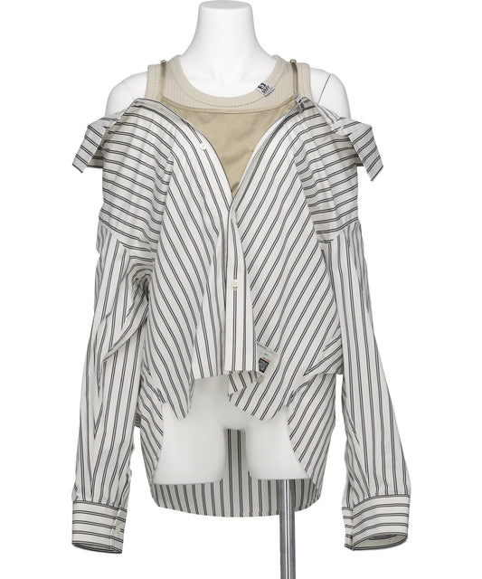 Maison MIHARA YASUHIRO(メゾンミハラヤスヒロ) 2026SS AYERED STRIPE SHIRTS B16SH181