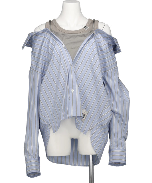 Maison MIHARA YASUHIRO(メゾンミハラヤスヒロ) 2026SS AYERED STRIPE SHIRTS B16SH181