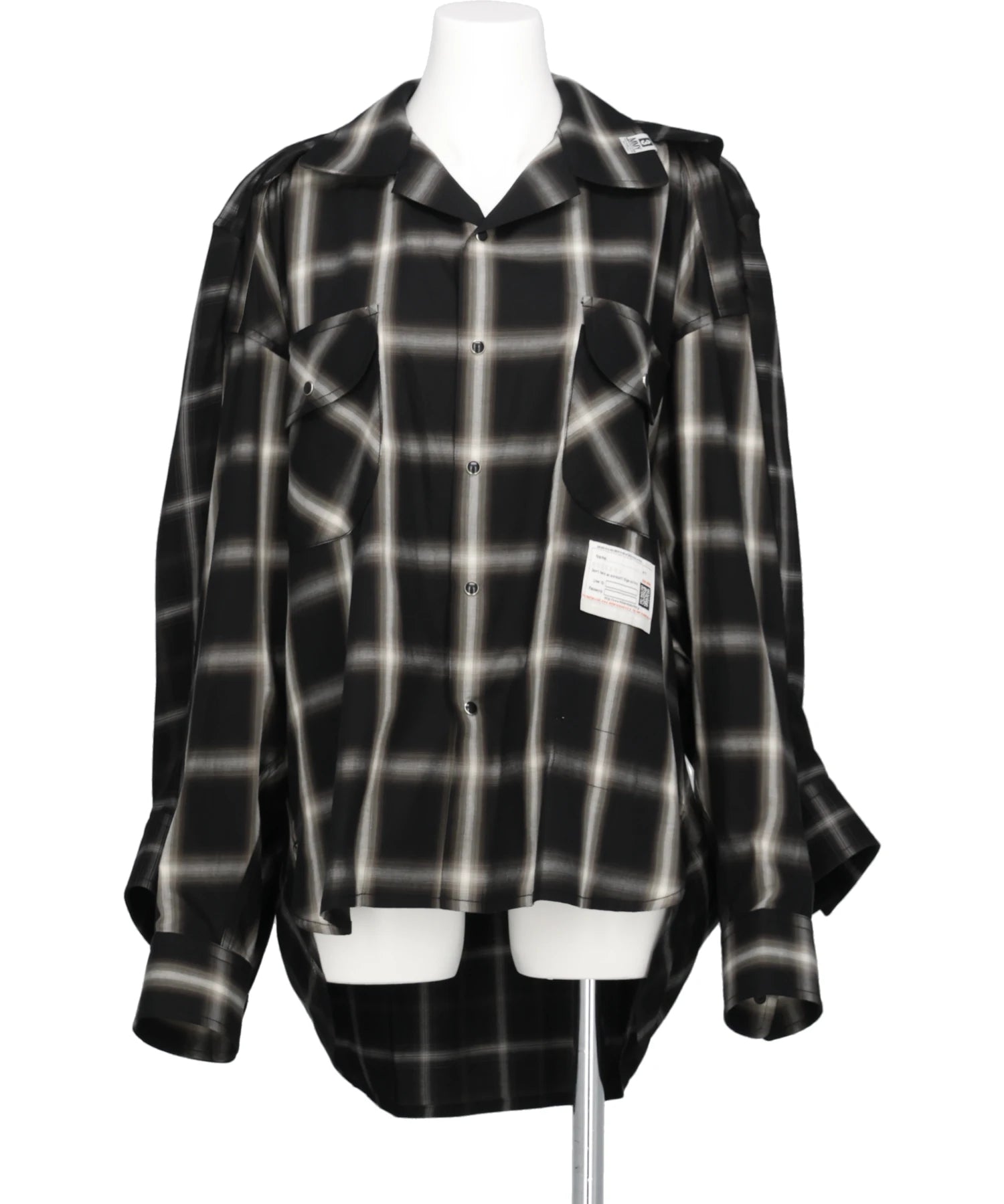 Maison MIHARA YASUHIRO(メゾンミハラヤスヒロ) 2026SS　W SLEEVE CHECK SHIRTS B16SH201