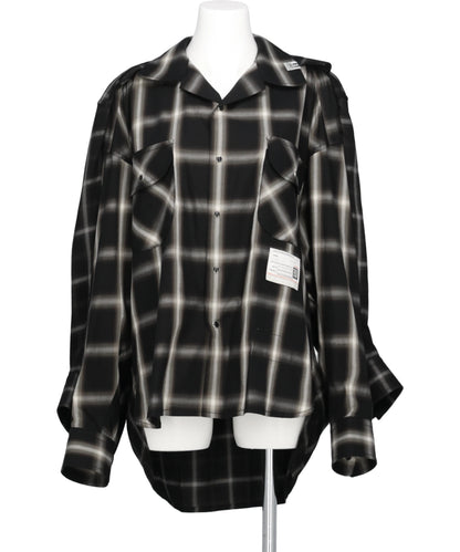 Maison MIHARA YASUHIRO(メゾンミハラヤスヒロ) 2026SS　W SLEEVE CHECK SHIRTS B16SH201