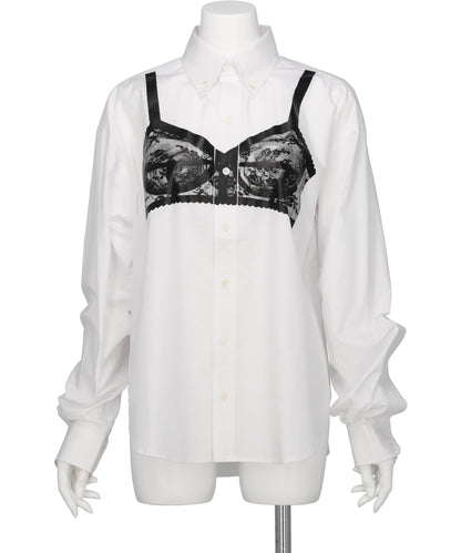 TROMPE L'OEIL BUTTON DOWN SHIRT