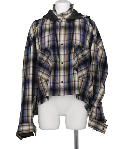 Maison MIHARA YASUHIRO(メゾンミハラヤスヒロ) HOODIES CHECK SHIRTS