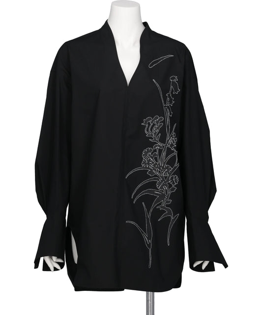 Mame Kurogouchi(マメクロゴウチ) 2026AW WASHI PRINT SHIRT MM26FW-SH024