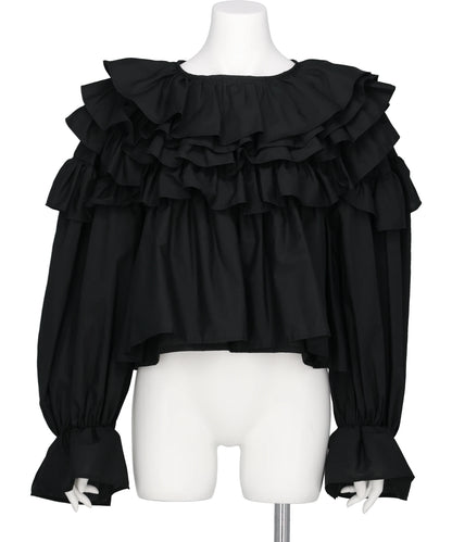 naokitomizuka FRILLED VOLUME BLOUSE