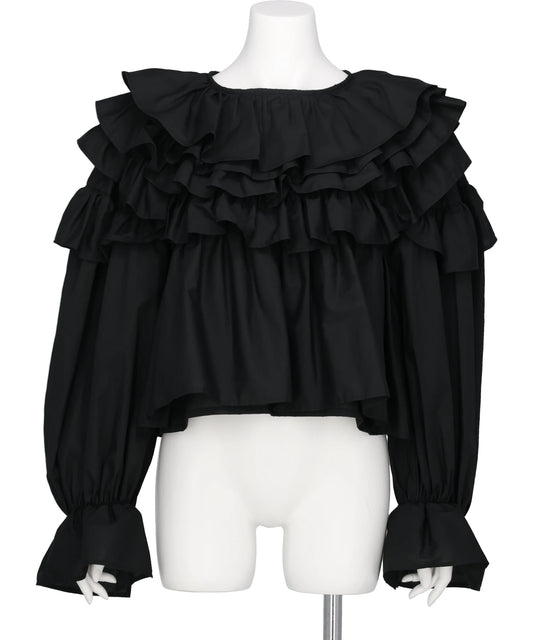 naokitomizuka FRILLED VOLUME BLOUSE