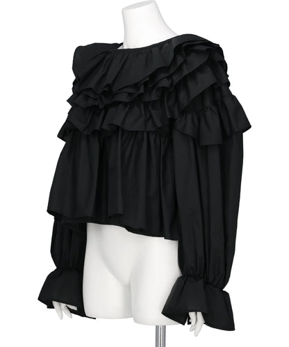 FRILLED VOLUME BLOUSE