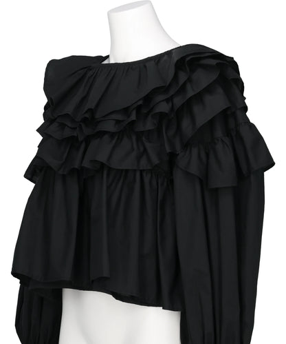 FRILLED VOLUME BLOUSE