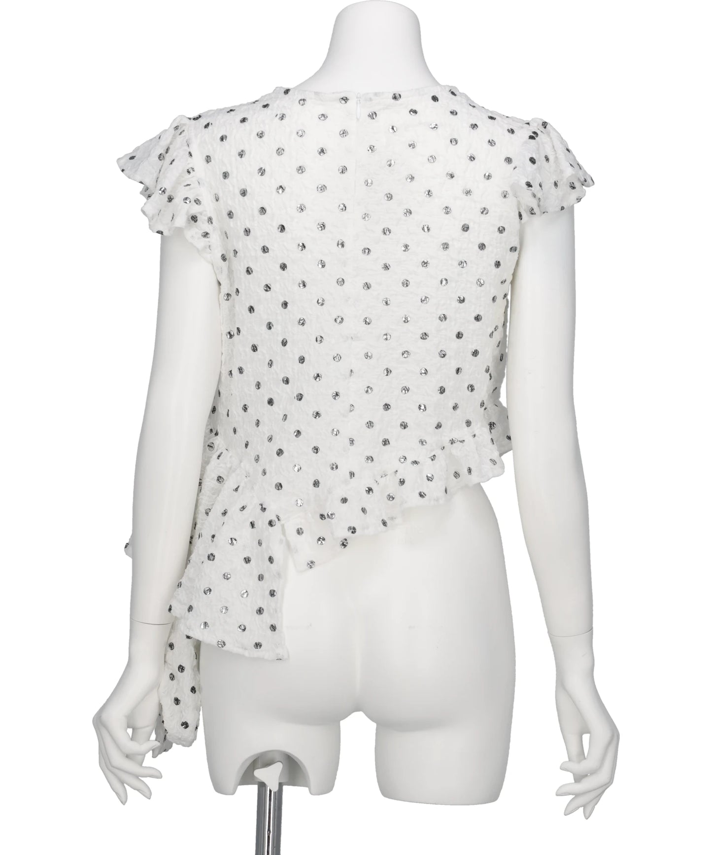POLKA DOT PRINT FRILLED TOPS