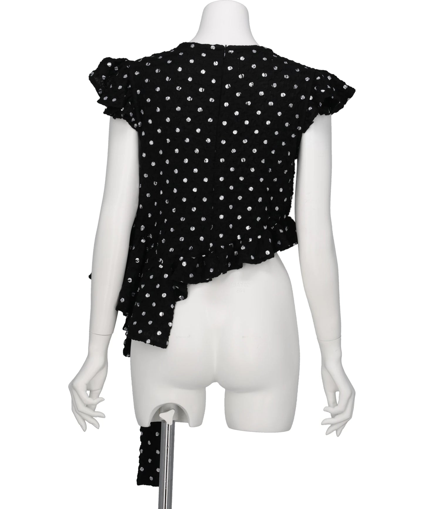 POLKA DOT PRINT FRILLED TOPS