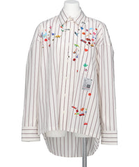 Maison MIHARA YASUHIRO(メゾンミハラヤスヒロ) STRIPE SHIRTS WITH KIDS STICKERS