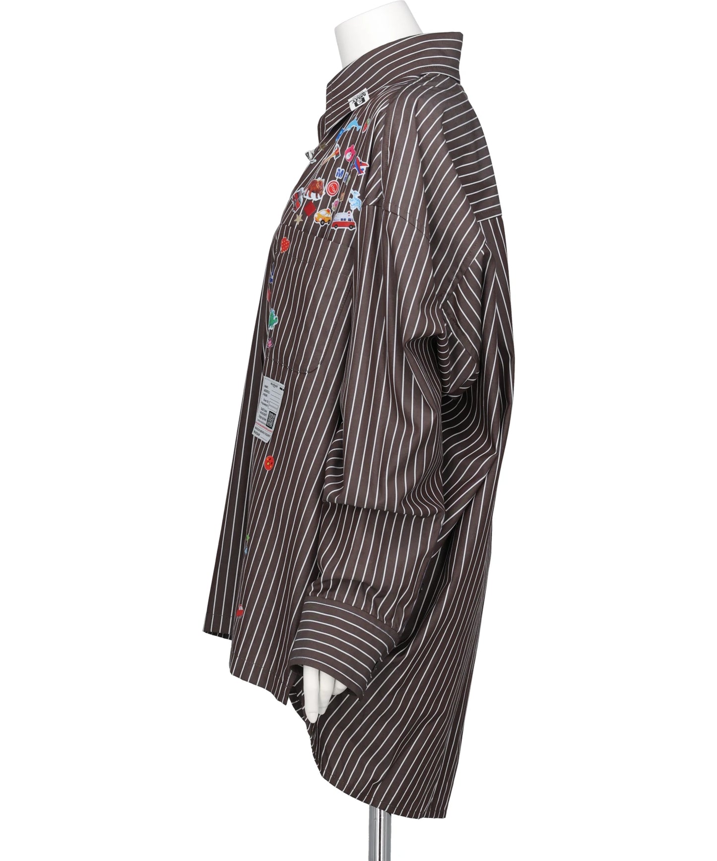 STRIPE SHIRTS WITH KIDS STICKERS
