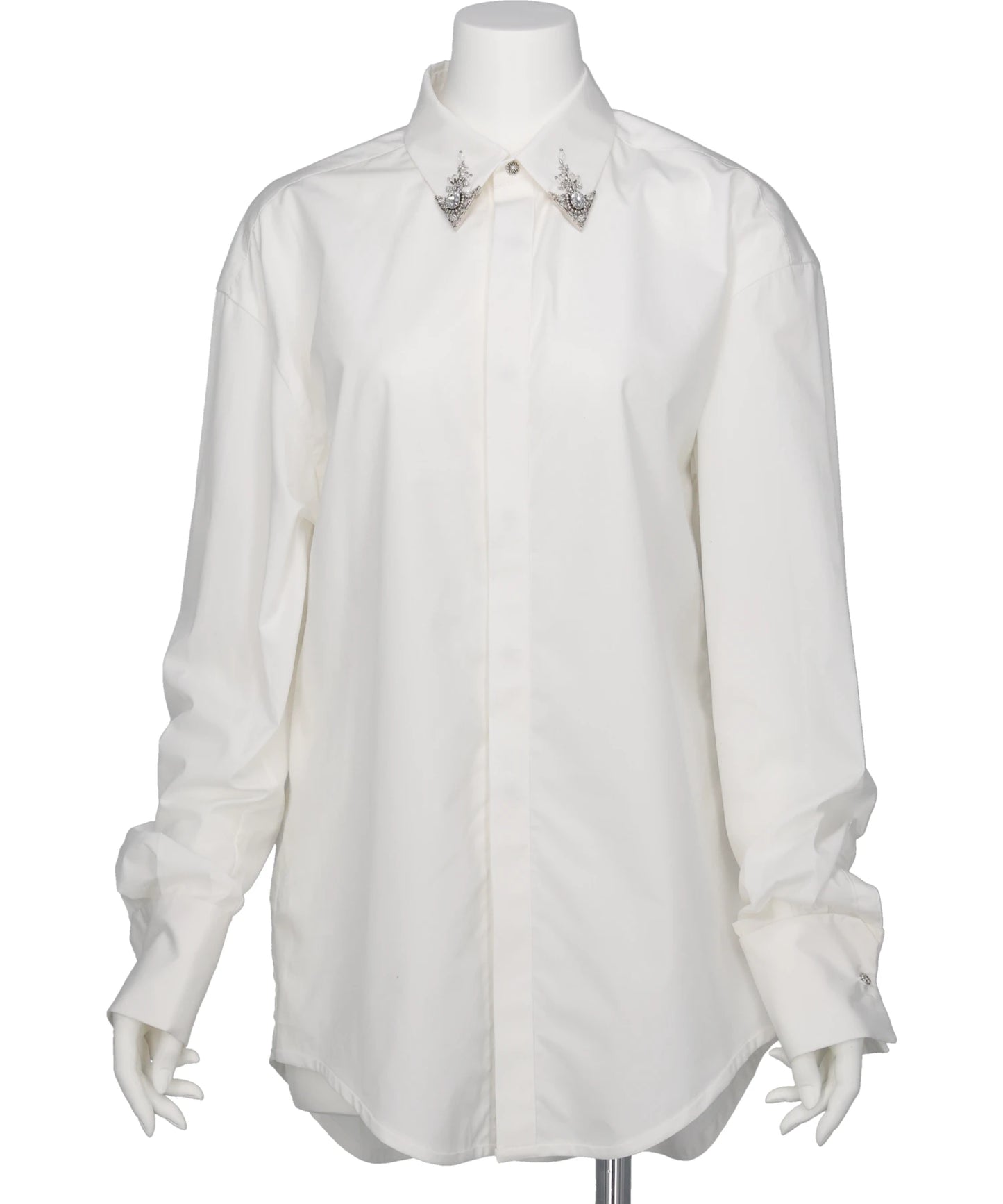 tanakadaisuke(タナカダイスケ) 2026AW CRYSTAL SILVER TOP LAPEL SHIRT TD-24SS-BL02