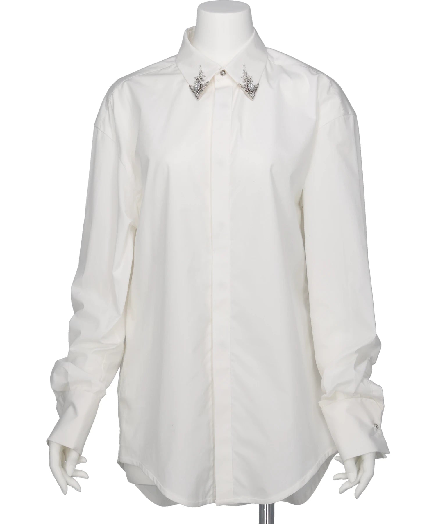 tanakadaisuke(タナカダイスケ) 2026AW CRYSTAL SILVER TOP LAPEL SHIRT TD-24SS-BL02