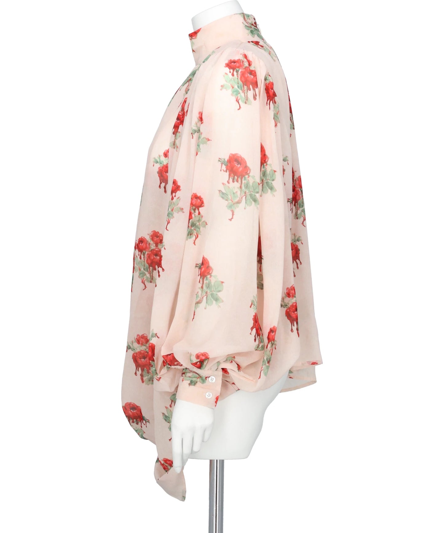 PRINTED DRAPE BLOUSE