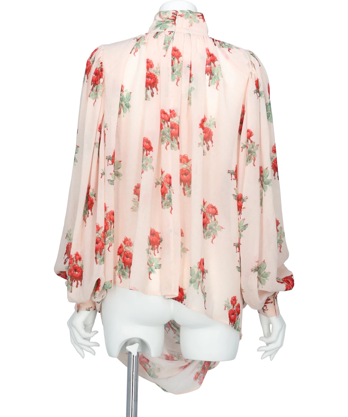 PRINTED DRAPE BLOUSE