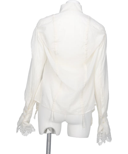 COTTON SHIRRING BLOUSE