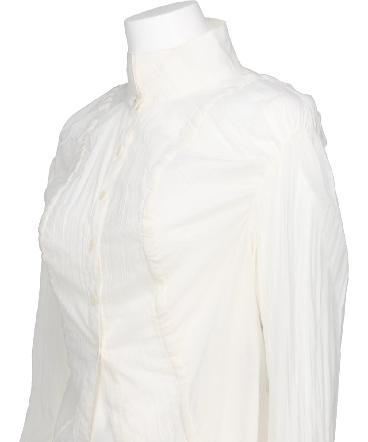 COTTON SHIRRING BLOUSE