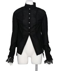 mukcyen（ムッシャン）COTTON SHIRRING BLOUSE