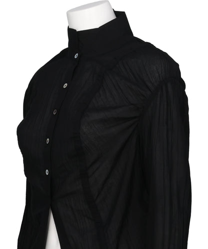 COTTON SHIRRING BLOUSE