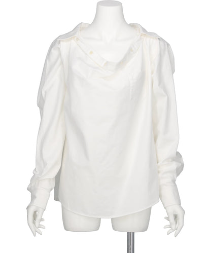 pillings(ピリングス)PS26AW-601 WIDE-NECK SHIRT