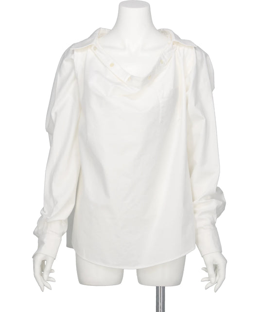 pillings(ピリングス)PS26AW-601 WIDE-NECK SHIRT