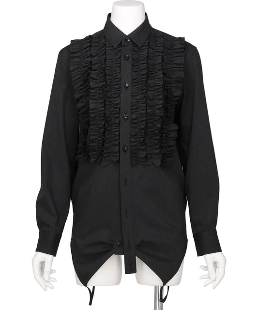 naokitomizuka 3-WAY FRILL CAMI SHIRT