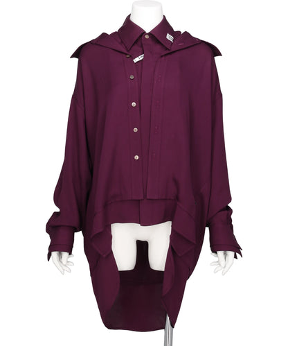 Maison MIHARA YASUHIRO(メゾンミハラヤスヒロ) 2026AW DOUBLE LAYERED SHIRTS K17SH451