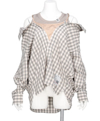 Maison MIHARA YASUHIRO(メゾンミハラヤスヒロ) 2026AW LAYERED STRIPE SHIRTS K17SH421