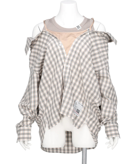 Maison MIHARA YASUHIRO(メゾンミハラヤスヒロ) 2026AW LAYERED STRIPE SHIRTS K17SH421