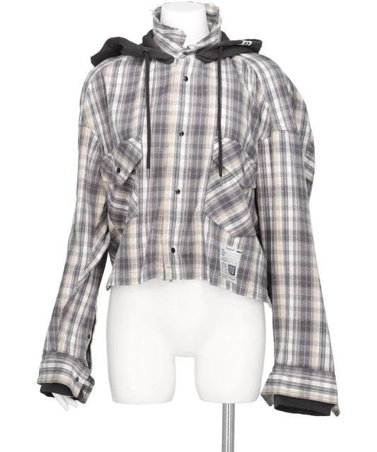 Maison MIHARA YASUHIRO(メゾンミハラヤスヒロ) 2026AW HOODIES CHECK SHIRTS K17SH441