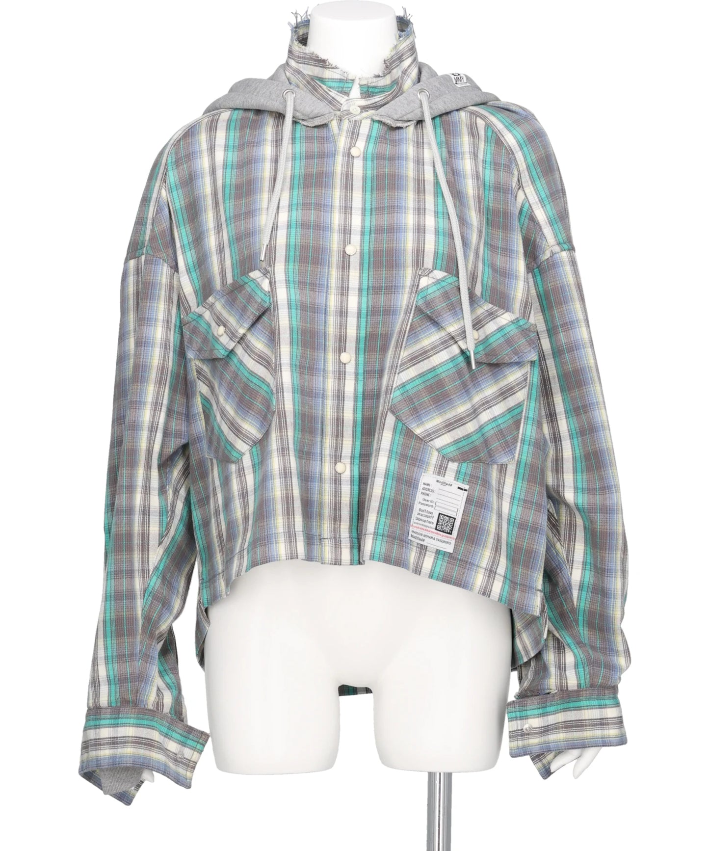 Maison MIHARA YASUHIRO(メゾンミハラヤスヒロ) 2026AW HOODIES CHECK SHIRTS K17SH441