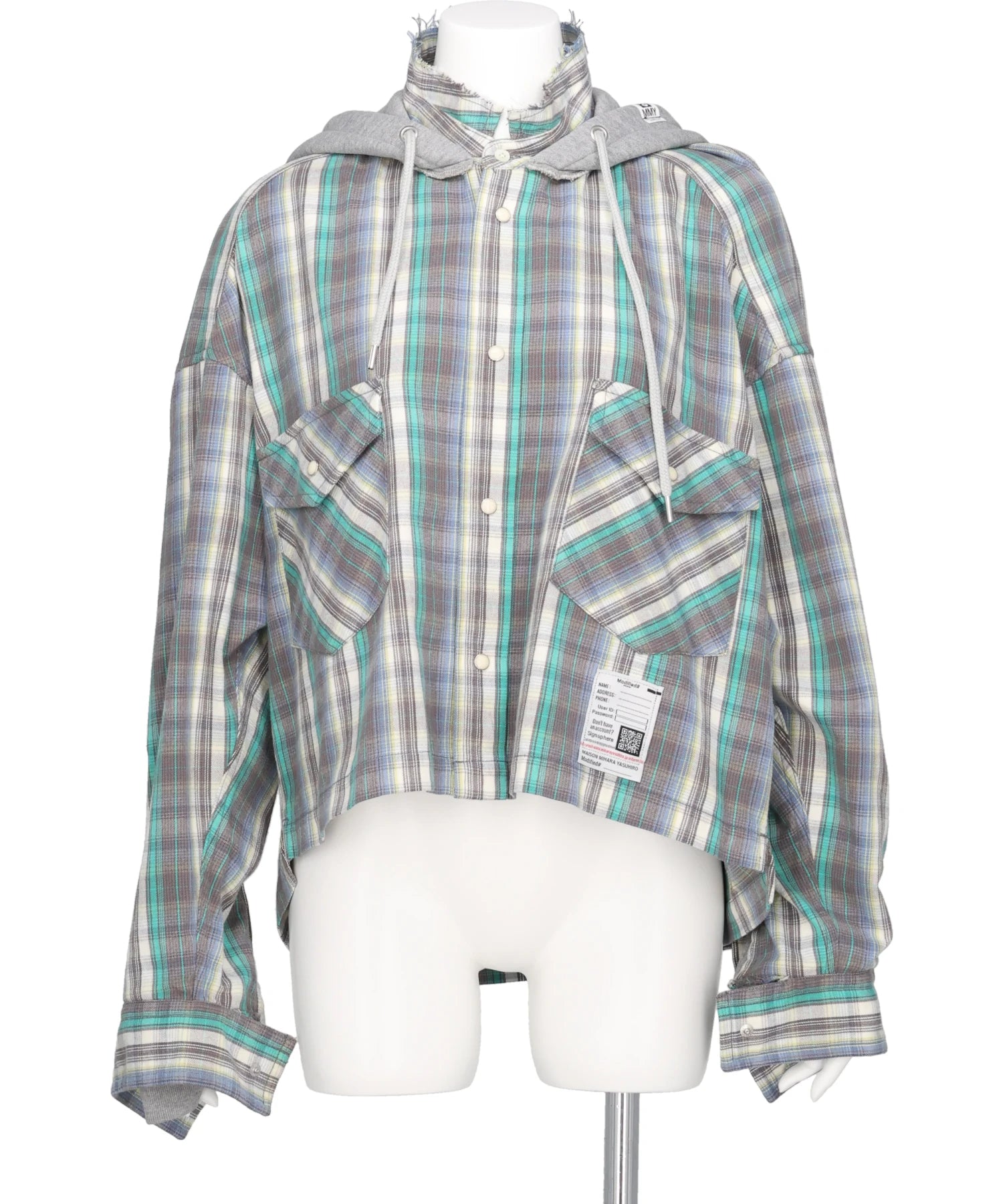 Maison MIHARA YASUHIRO(メゾンミハラヤスヒロ) 2026AW HOODIES CHECK SHIRTS K17SH441